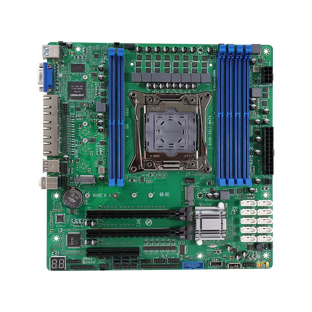 BKHD 2011-mATX Motherboard Suitable for Servers Firewalls Virtual Machines Routers 4x2.5GE 6xDDR4 Up to 384G 10xSATA Raid