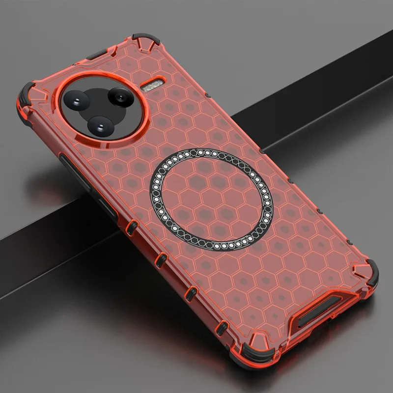 Magnetic Shockproof Clear Phone Case with Air-Cushion Protection
