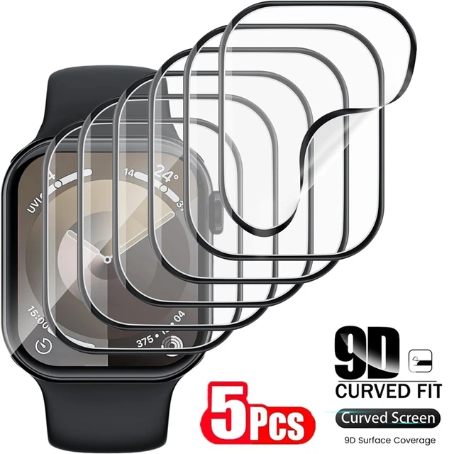 Film de protection pour Apple Watch 44mm 45mm 40mm 41mm 49mm 42 38mm, protecteurs d'écran incurvés iwatch série 8 7 SE 9 Ultra 10 42/46MM 1