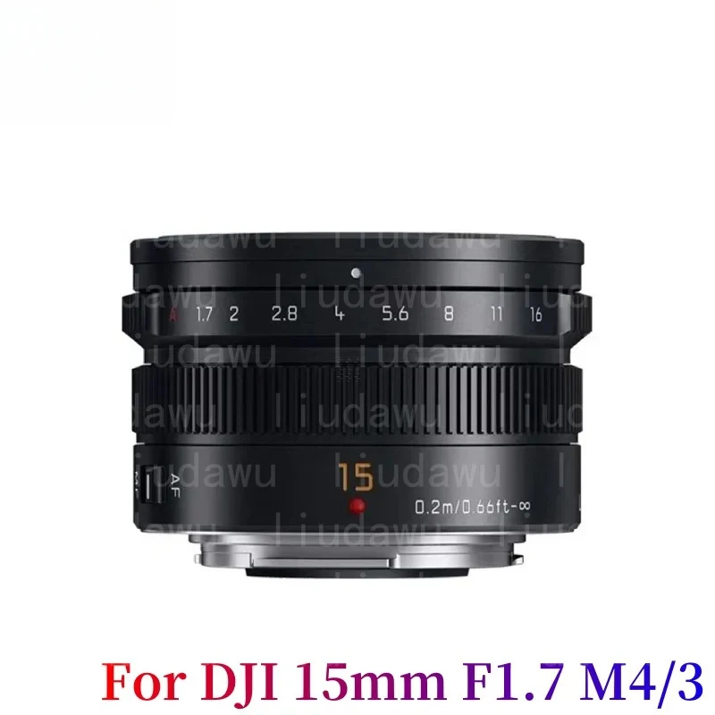 DJI 15mm F1.7 M4/3 마운트 렌즈 (파나소닉 GF6 GF7 GF8 GF9 GF10 GX85 G85, 올림푸스 EM10 EM5 EP5 EP3 EPL5 EPM2 호환)