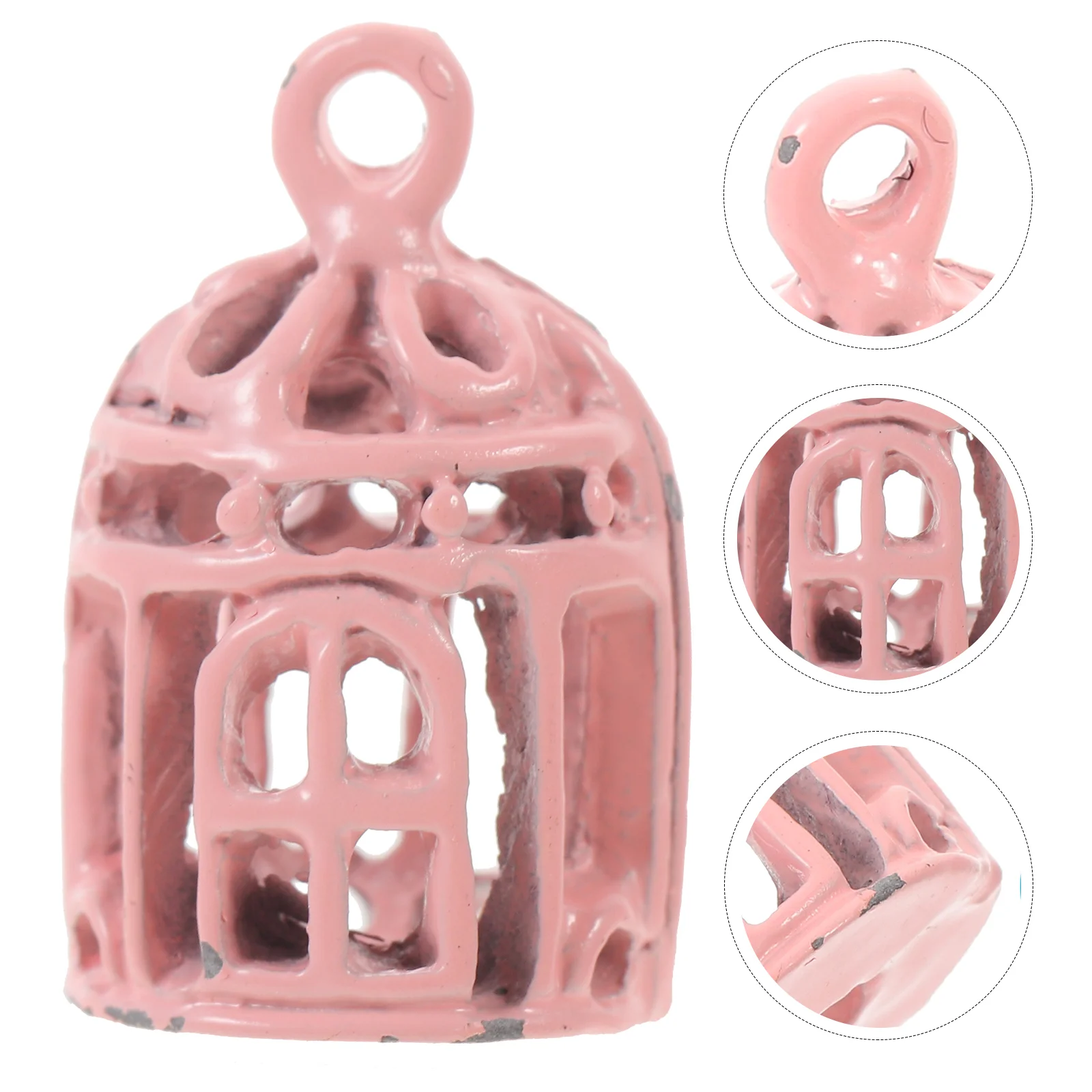 

Miniature Birdcage House Accessory Dollhouse Decoration Decorative Gift Micro-landscape Ornament Small The