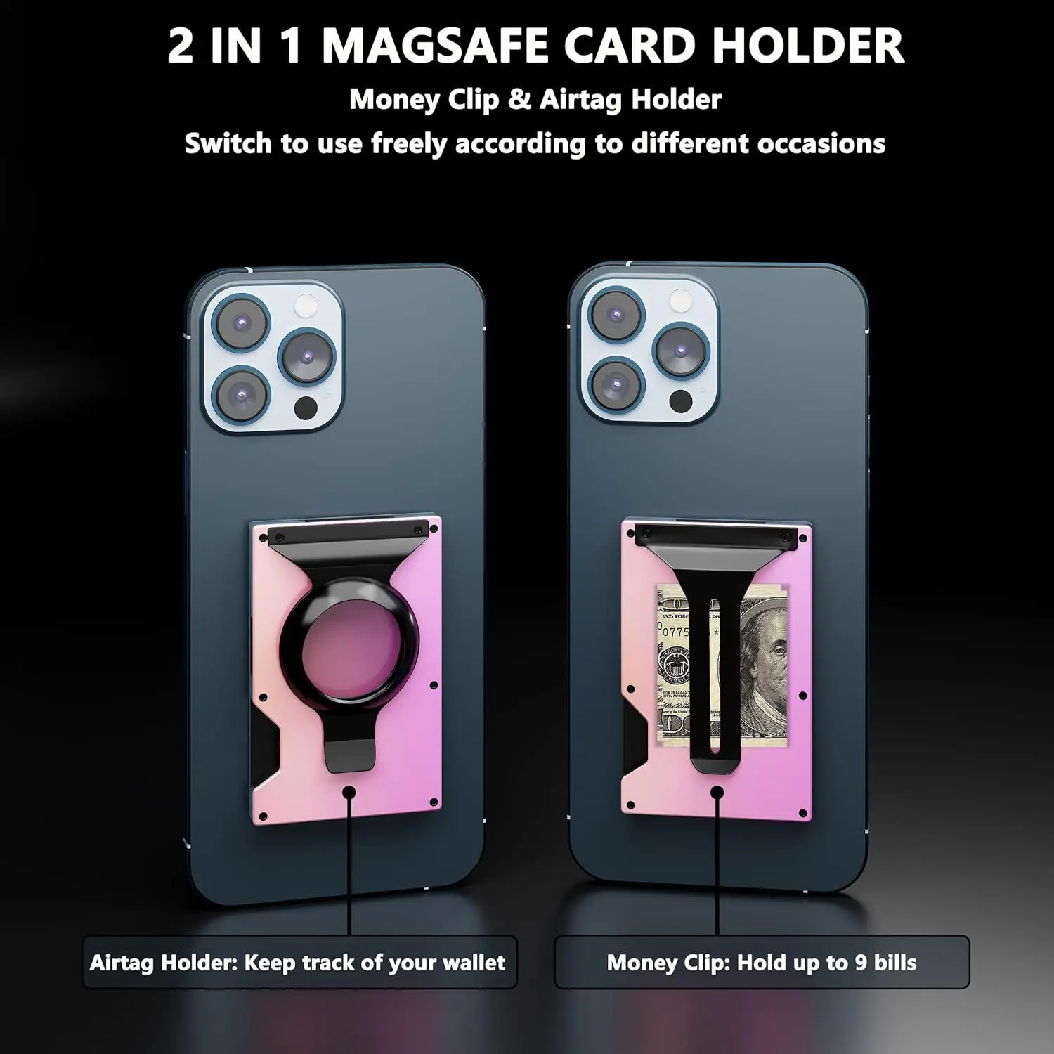 Magnetic Durable Phone Wallet - Heavy Duty Card Holder Gift