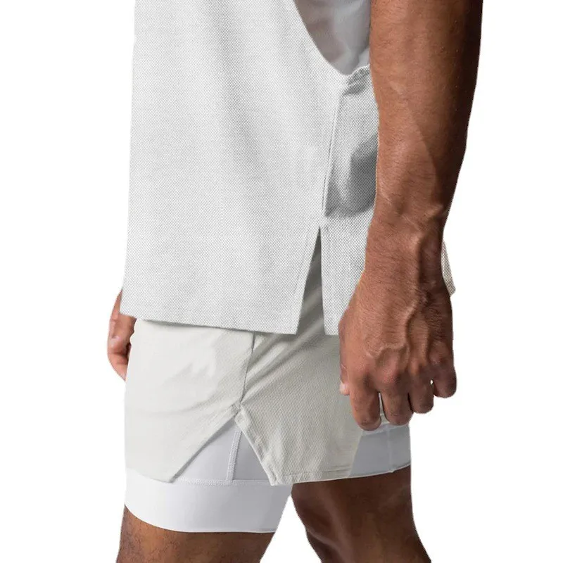 Come with Me If You Want To Lift Arnold Übergroßes, seitlich abgeschnittenes Gym-Tanktop für Herren, Bodybuilding, Fitness, Workout, Muskelweste – Detail 17