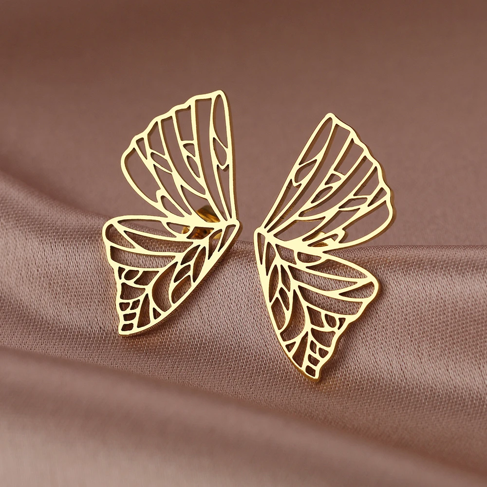 Stainless Steel Earrings Anime Cute Cartoon Bow Mouse Fashion Charms Stud For Women Jewelry Party Gifts