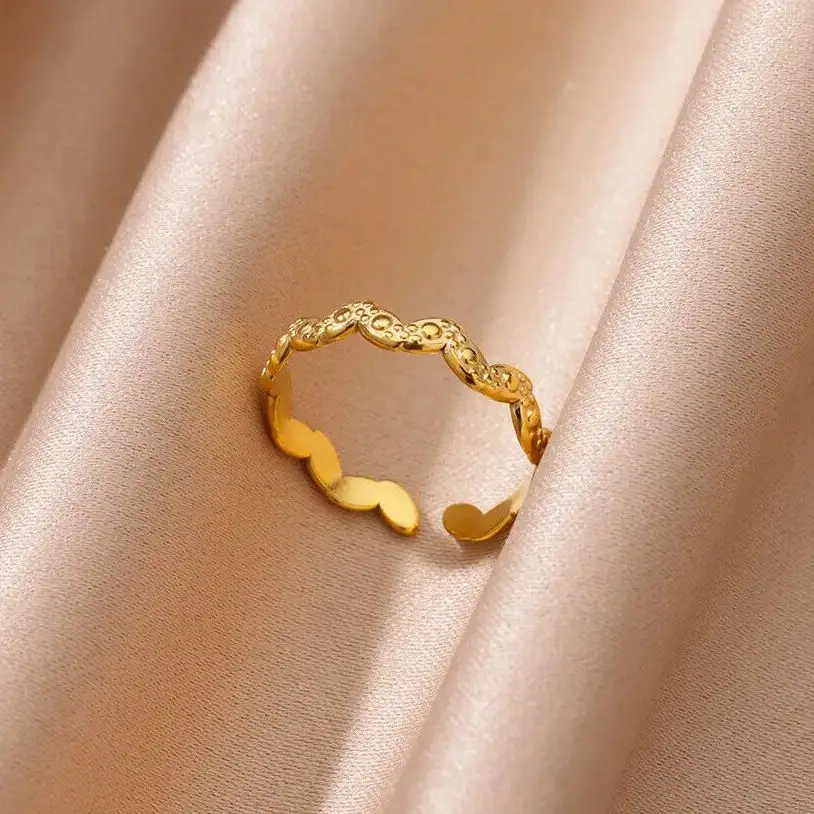 Women Gold Stainless Steel Ring