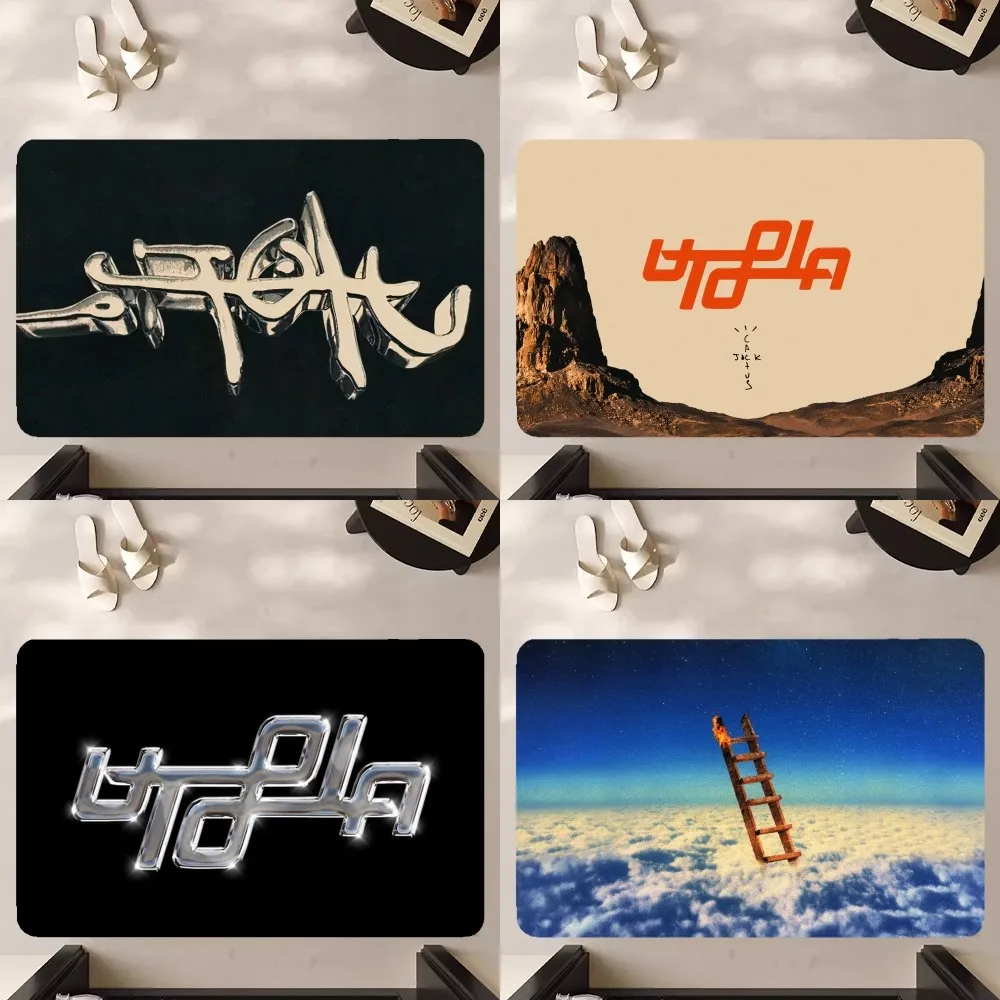 Rapper T-Travis S-Scott Utopia Tappetino Antiscivolo Bagno Cucina Camera Da Letto Soggiorno Ingresso Tappeto Decorazioni Per La Casa