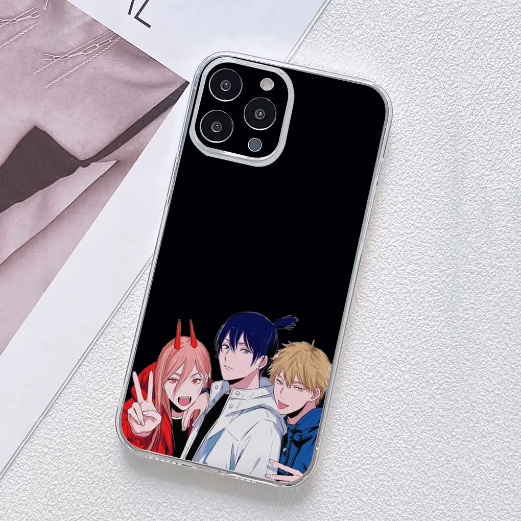 Chainsaw Man Gir Denji Makima Themed Phone Case Cover