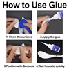 Ceramics Pottery Tiles Extra Strong Instant Adhesive Professional Super Glue Seconds Cyanoacrylate 502 DIY Craft Plastic Leather 6