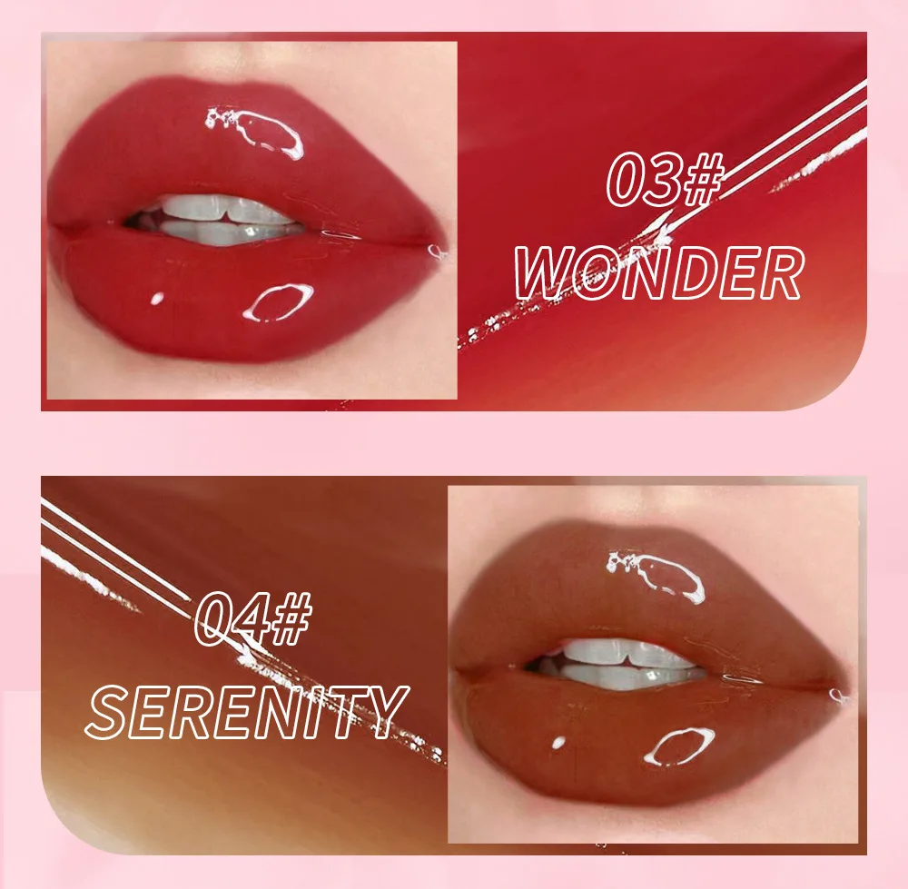 Mirror Water Light Jelly Lip Gloss Liquid Lipstick Glitter Lip Gloss Oil Glass Stain lip makeup lip glaze lip lacquer lip tint lip stain lip gloss lip oil