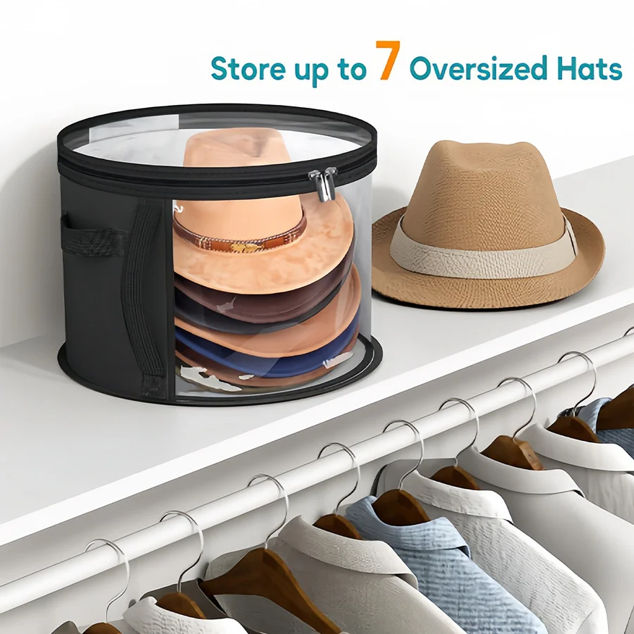PVC Non-Woven Fabric Hat Storage Bag Durable Protective Case for Cap Organization And Protection 3