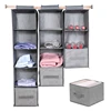 1/3/4/5Layer Storage hanging bag, multifunctional clothing organizing bag, Foldable Closet Clothes Sorting Bag Storage Pouch 1