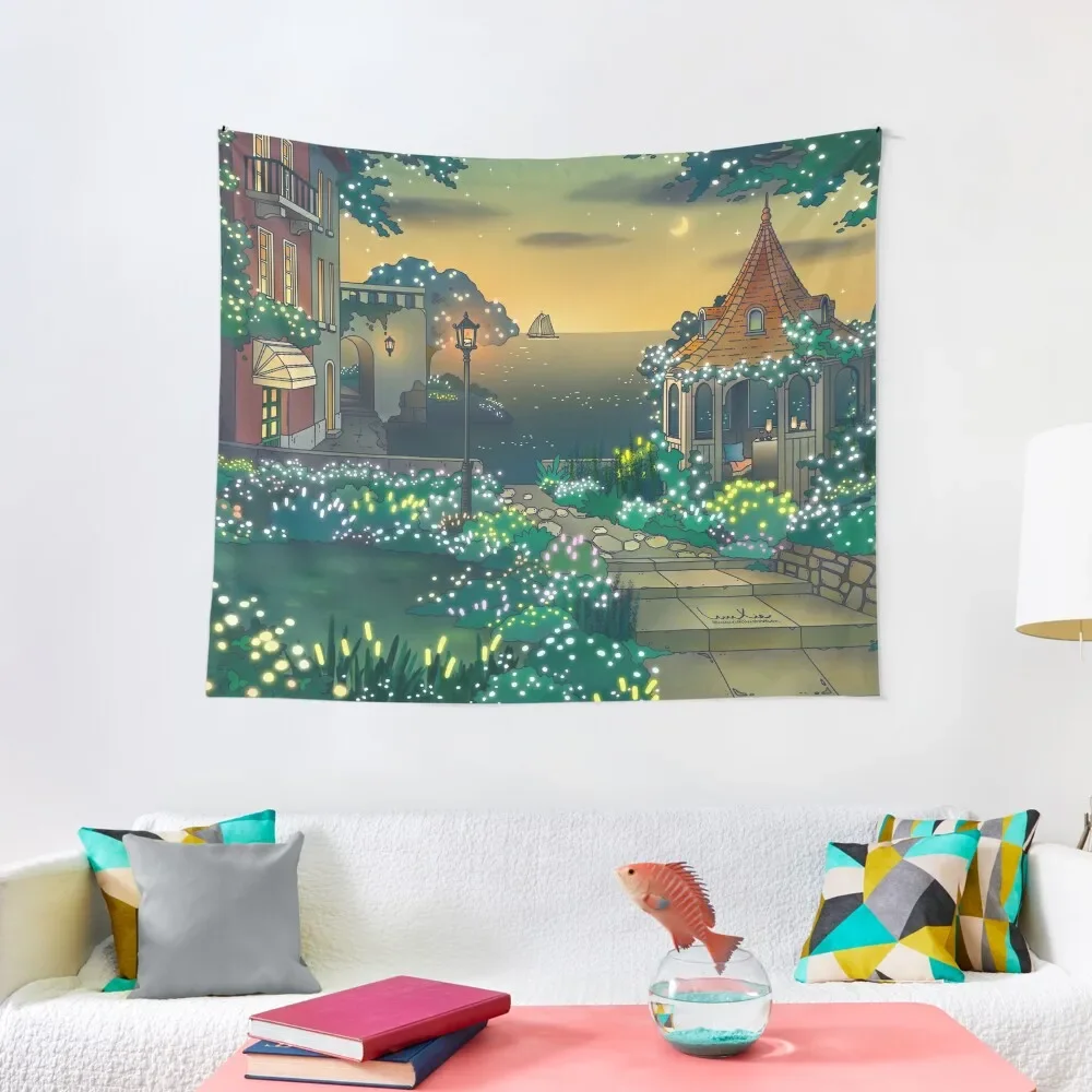 

Night In The Garden Tapestry Art Mural Room Design Tapestry