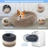 Super Soft Pet Cat Bed Plush Full Size Washable Calm Bed Donut Bed Comfortable Sleeping Artifact Suitable For Winter 3