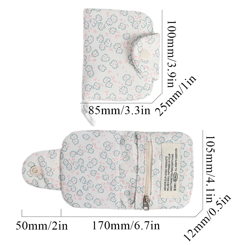 Lovely Cartoon Pouch  Portable Storage Bag Coin Purse Snap Fastener Card Bag Simplicity Cute Card Holder Fashion Casual Wallet