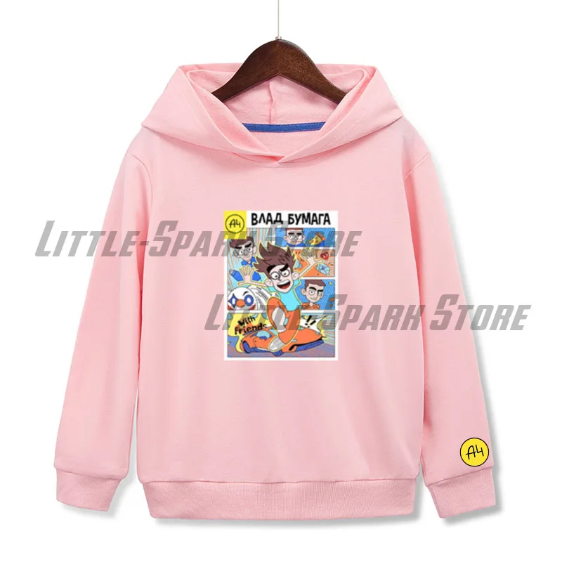 

New A4 Lamba Children's Hoodies Pullover Jacket Cotton Влад Бумага a4 Boy Girl Hooded sweatshirts Casual Fashion Baby Clothing