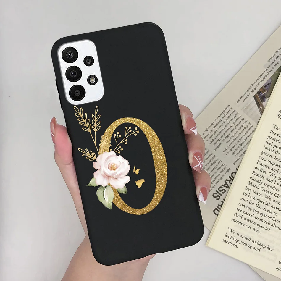 Stylish Alphabet Silicone Back Cover