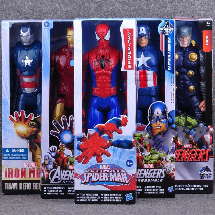 Hot Toys Avengers, Spider Man, Iron Man, Captain America, Wolverine, Modello Di Figurina Di Bambole Da 12 Pollici