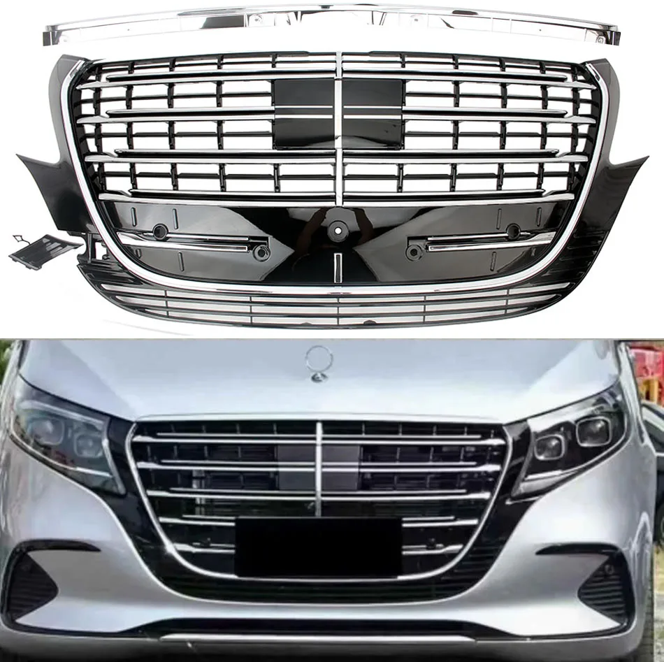 A6398800185 Mercedes-Benz Vito Viano W639 Grille Calandre Supérieure De Pare-chocs Avant, 25.00