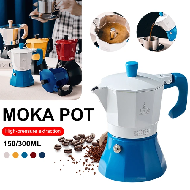 Aluminum Mocha Coffee Pot Espresso Coffee Maker Brewer Home Hand-brewed  Octagonal Moka Pot Kitchen Accessories Coffee Utensils - AliExpress