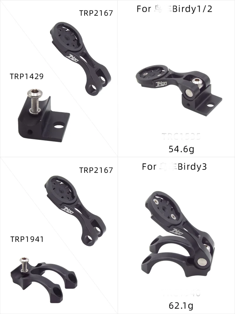 TRP2167 Legierung Fahrradcomputerhalterung Kamerahalterung für GARMIN WAHOO Bryton Igpsport TRIGO Halterung passend für Aline Cline Birdy Faltrad – Detail 12