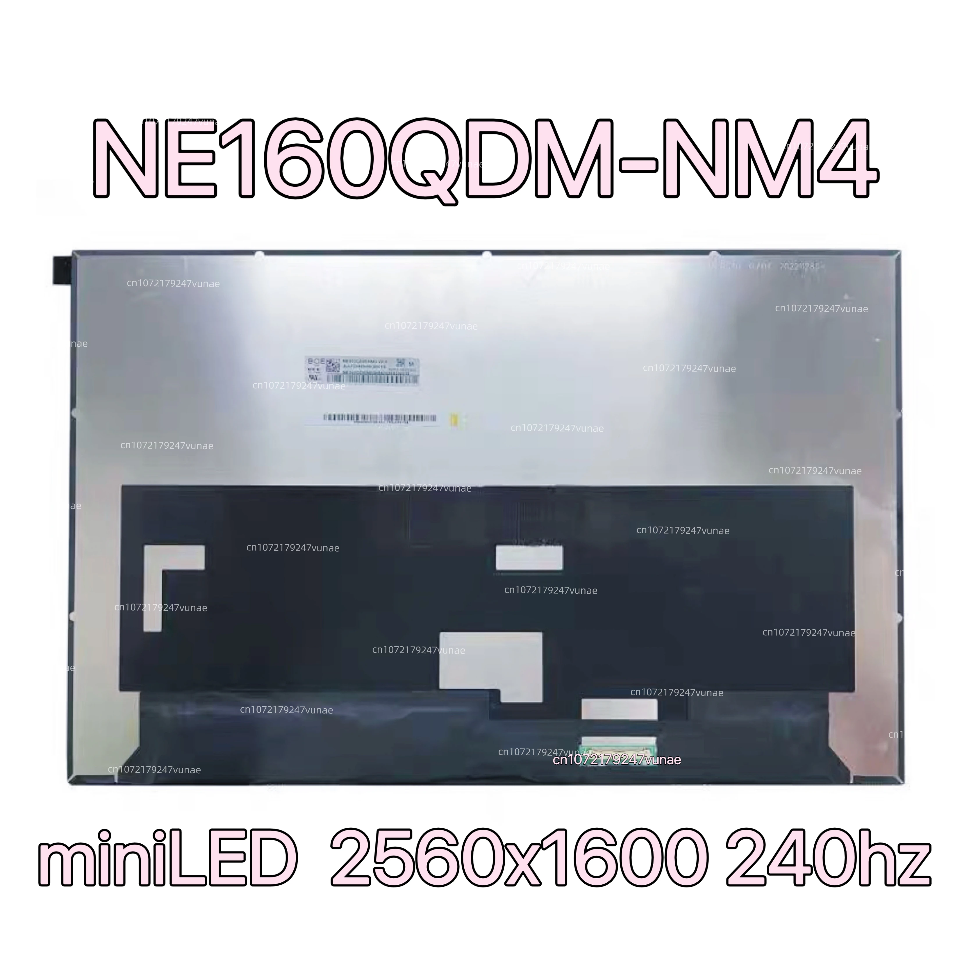 NE160QDM NM4 NE160QDM-NM4 BOE0B74 미니 LED LCD 스크린 노트북 교체 디스플레이 패널, ROG 16.0 인치 2.5K, 2560x1600 240hz