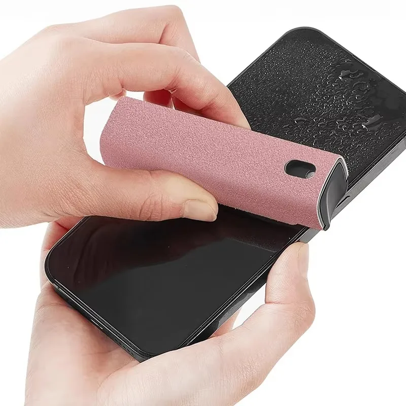 Universal Multi-Function Screen Cleaner Kit with 2-in-1 Microfiber Cloth & Spray Dust Remover