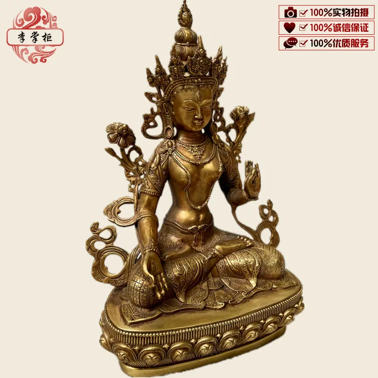 Li shopkeeper Nepali tantric Tibetan pure copper White Tara Buddha Guanyin Bodhisattva mother ornaments postage. 2