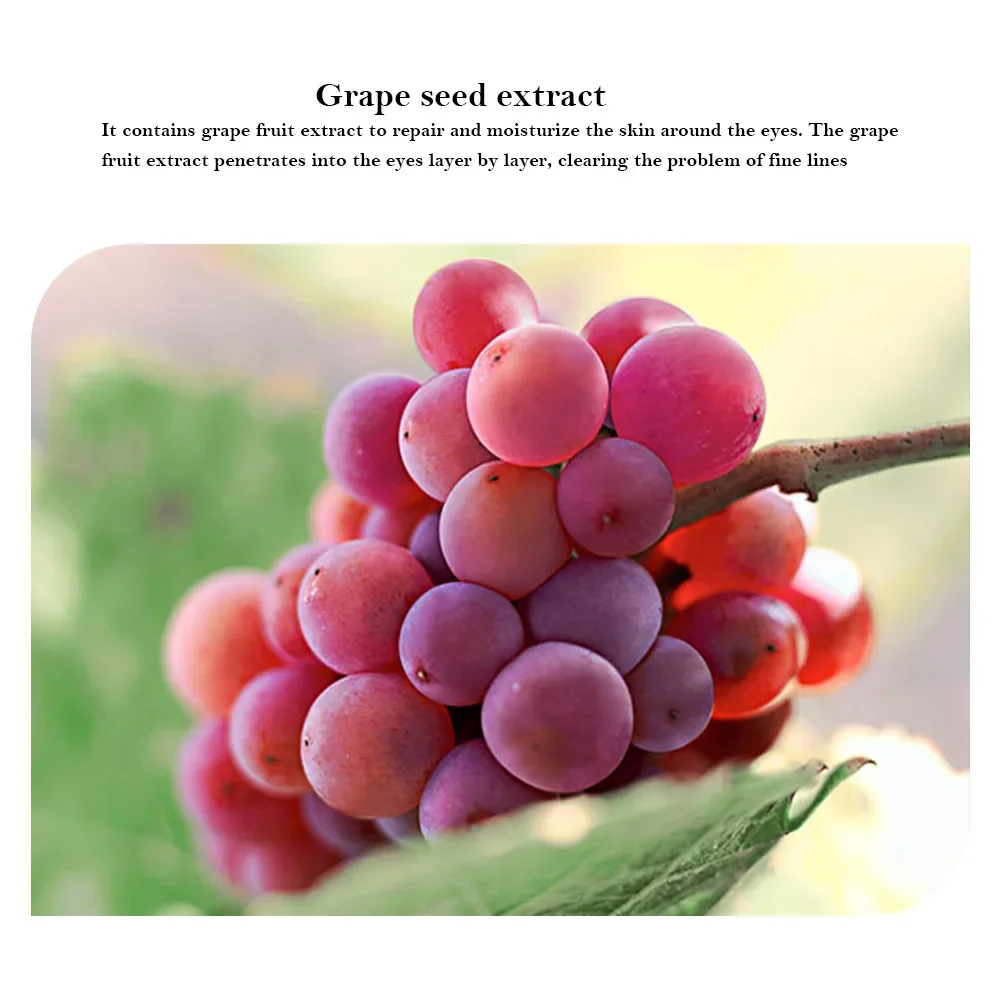 Grape Anti-aging Moisturizing Collagen Eye Mask Anti Dark Circles Dry Eyes Masks Beauty Skin Care Eye Patches 60Pcs 3