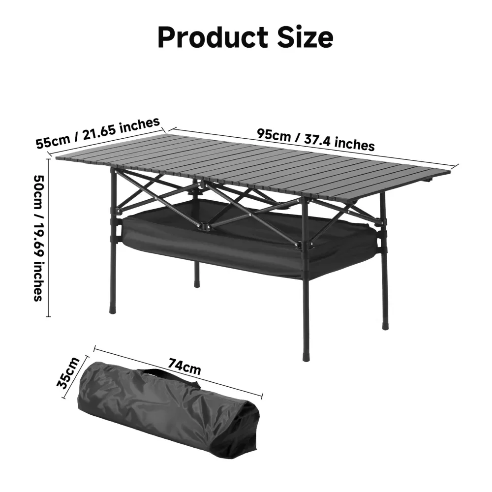 Adjustable Folding Camp Table 4