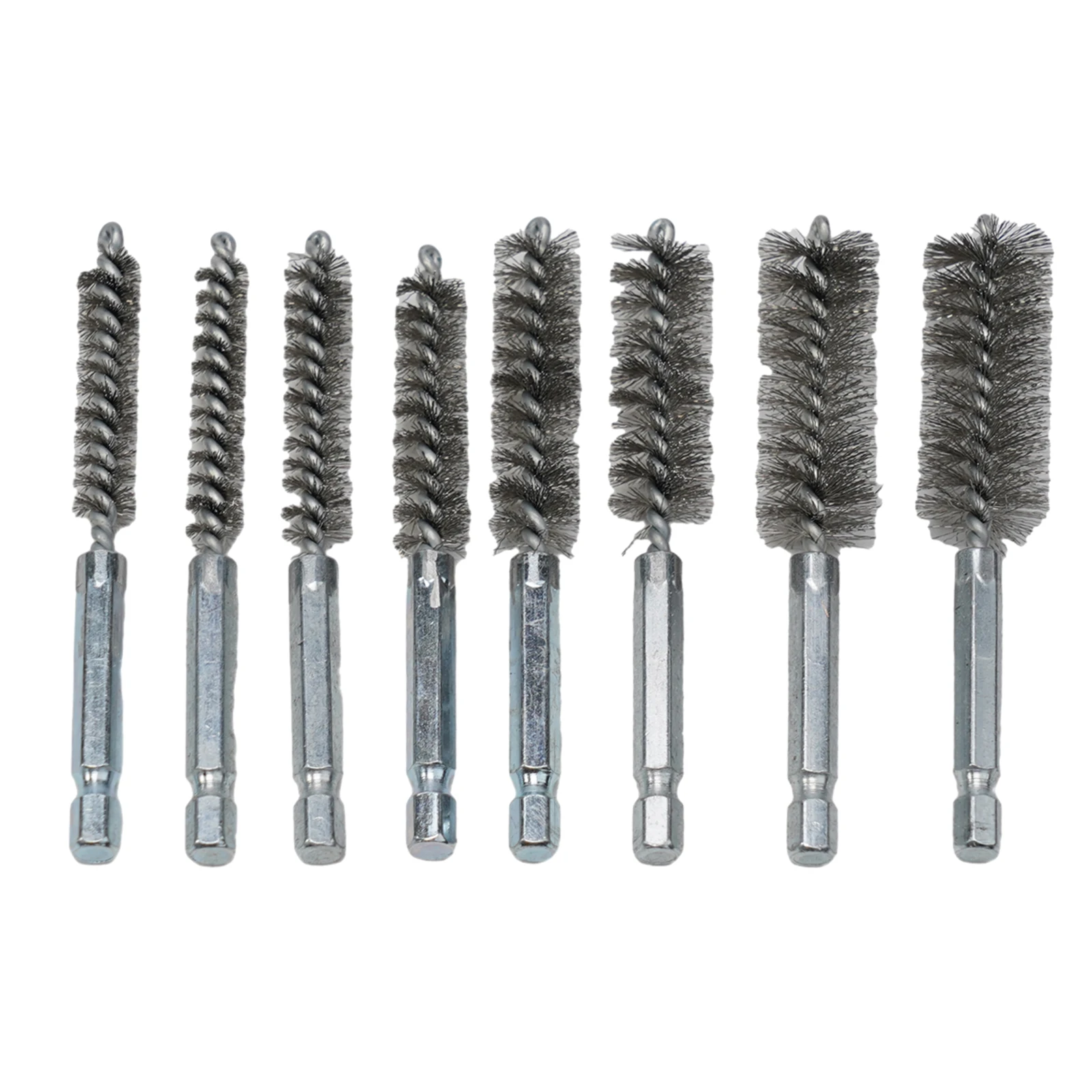 

1set Drill Brushes 8-19mm Stainless Steel For Cleaning Polishing Wire Tube Cleaning Drill Brushes