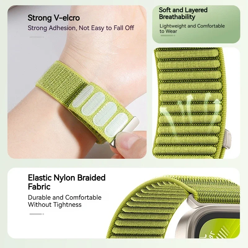 QuickLink Elastic Nylon Woven Watch Strap - Premium Replacement Band