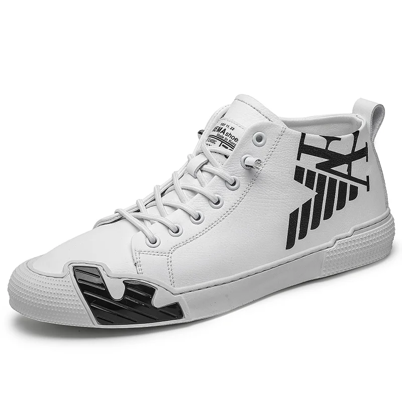 

High Quality Luxury Brand Ultra Fiber Leather Mid Top Casual Sports Snerkers Men Shoes Tenis Chaussure Homme Zapatillas Hombre