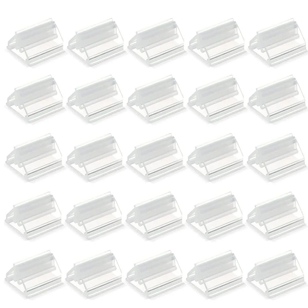 Place Card Holders 12/24/48Pcs Mini Clear Stands Place Card Holders Table Number Stands Card Base Stand For Table Photos Games Wedding Party Decor