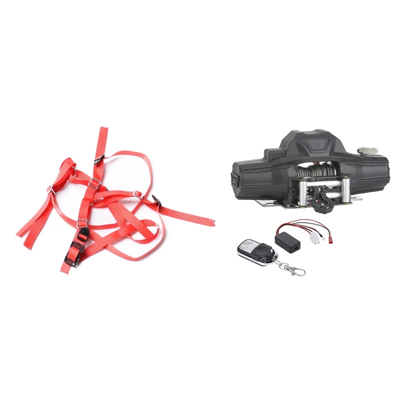 

1X Tire Wheel Anti-Slip Belt For Traxxas Axial SCX10 RR10 90050 TRAXXAS & 1Set Automatic Double Motor Simulated Winch