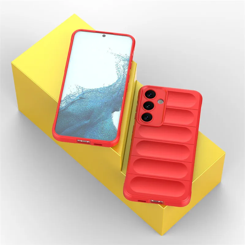 جراب خلفي فاخر مقاوم للصدمات للهاتف من البولي يورث...