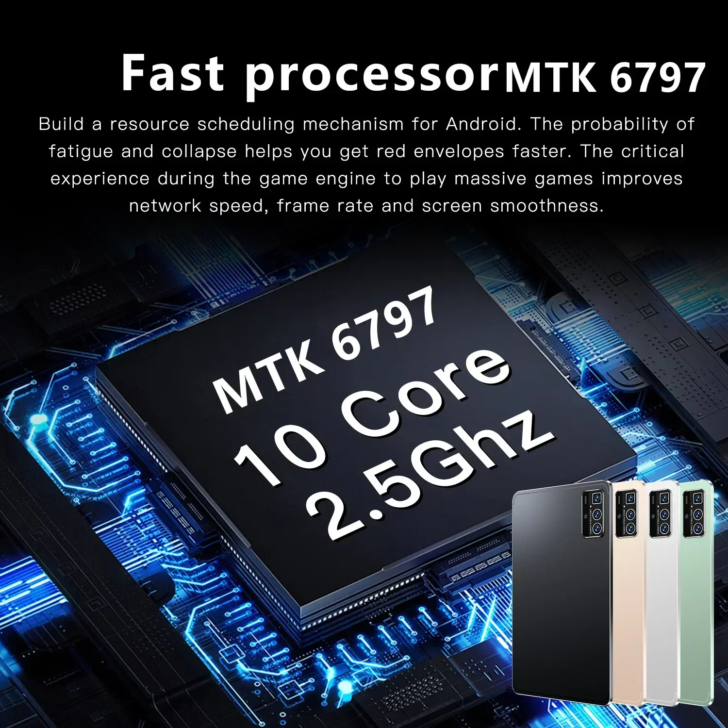 2024 글로벌 버전 11 인치 태블릿, 안드로이드 12, 16GB 램, 1TB 롬, 듀얼 SIM, 10 코어, WPS, GPS, 블루투스 5G 네트워크, GPS, WPS 태블릿 PC, 신제품