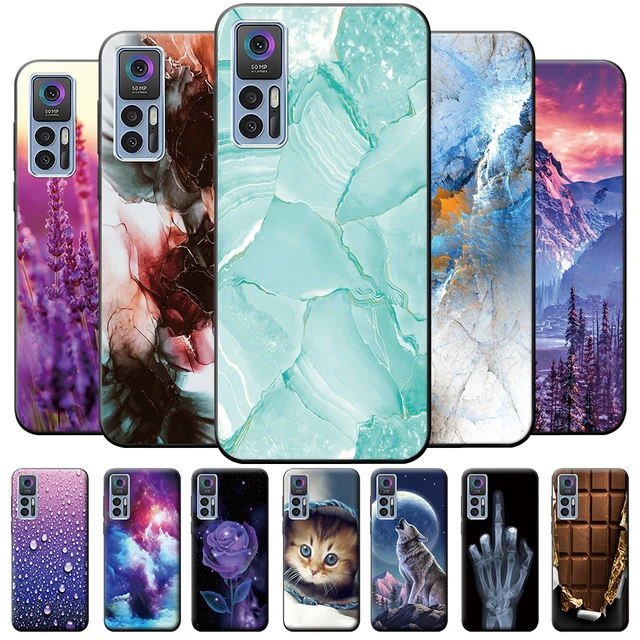 Funda trasera de silicona suave para teléfono, carcasa de lujo para TCL 30  Plus, TCL 30 SE Coque TCL 30 5G, TCL 30 + Protector T676J - AliExpress