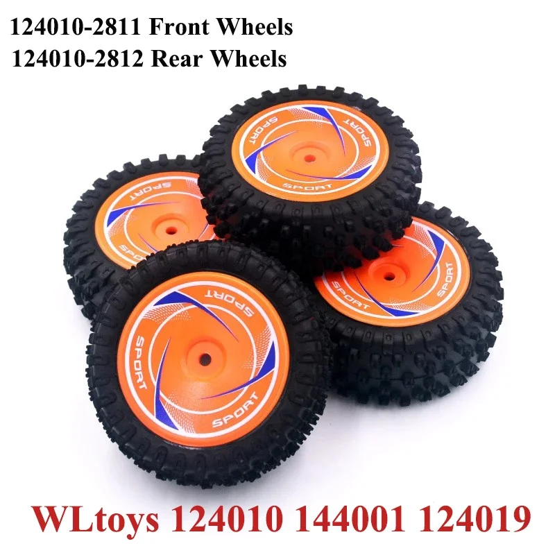 

WLtoys 124010 144001 124019 RC автомобильные запасные части шины колеса 124010-2811 передние колеса 124010-2812 задние колеса