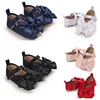 New Western-style Bow Princess Shoes For Infants And Young Children Aged 0-18 Months Soft And Non Slip Walking Shoes 1