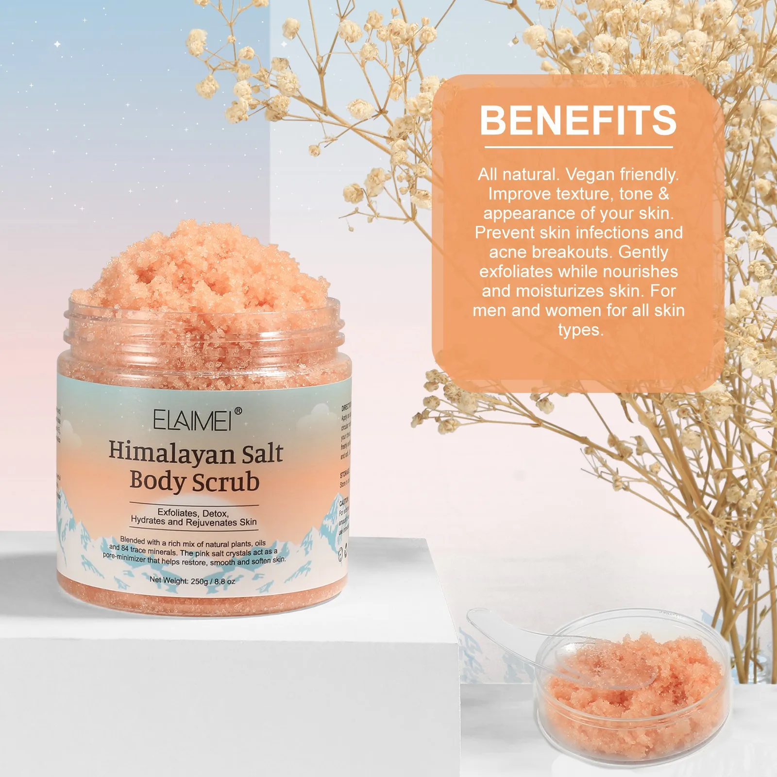 Cross Border Elaimei Himalaya Moisturizing Facial Scrub Turmeric