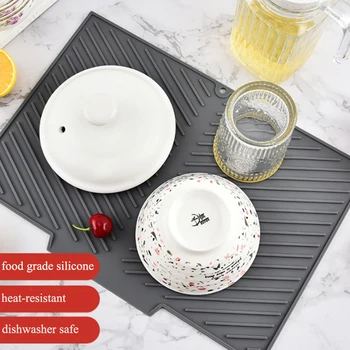 Silicone Drying Mat & Draining Pad – Non-Slip, Anti-Scald Coaster for Pots, Tableware & Kitchen Utensils 1