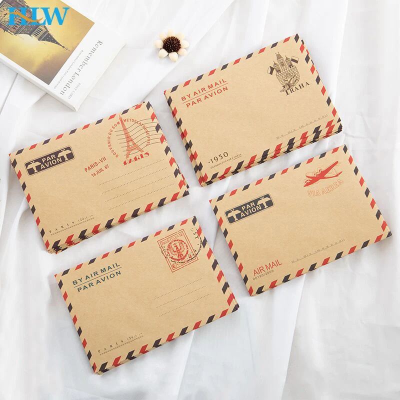 

10 pcs/lot 9.6x7.3cm Mini Retro Vintage Envelopes Kraft Paper Envelope Fashion Cute Kawaii Korean Stationery for Cards