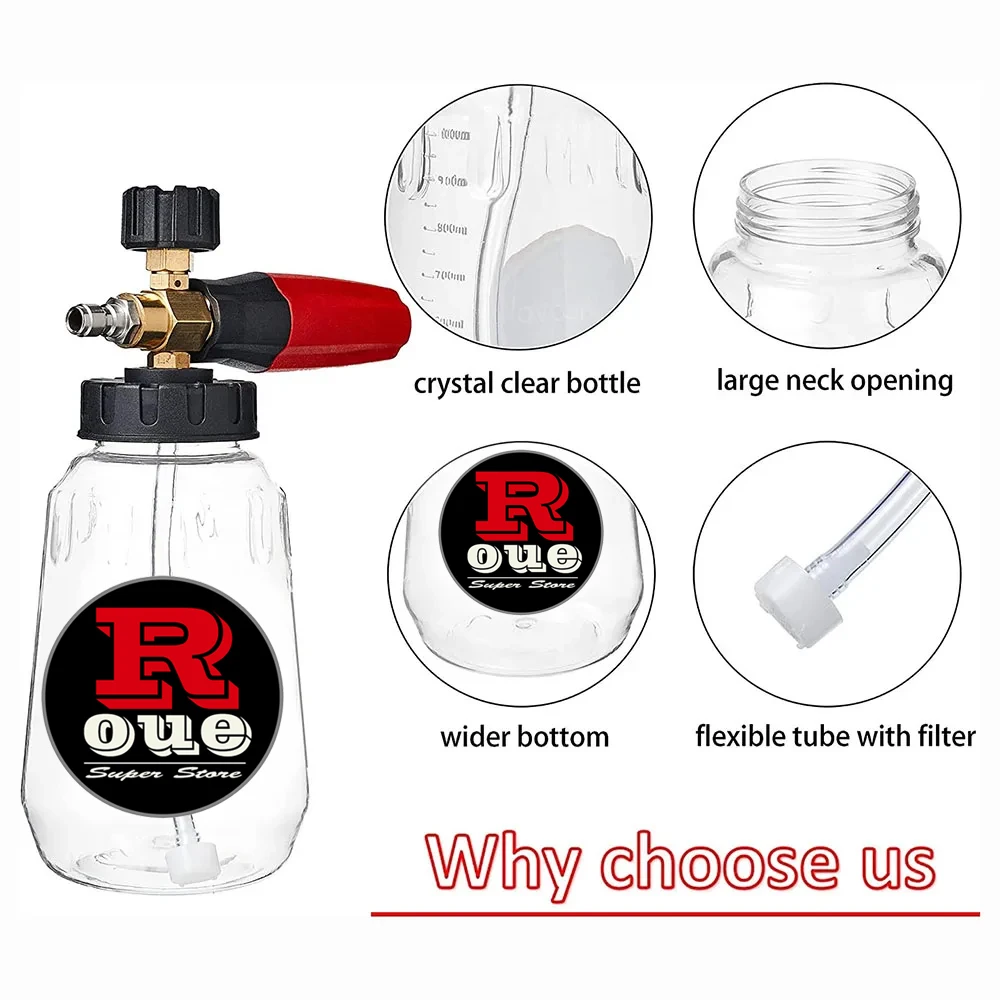 Foam Nozzle Snow Foam Lance Foam Bottle Sprayer for Karcher Bosch Parkside Elitech Nilfisk Huter Stihl Pressure Washer Car Wash 4