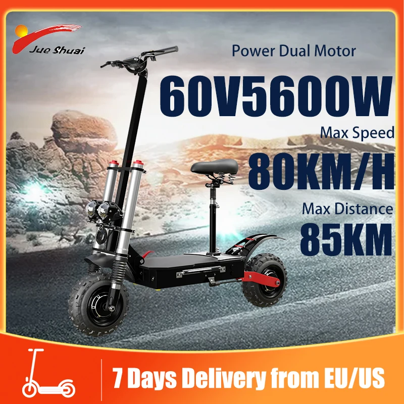ElectricScooter80KMHFastSpeed60V5600WDualMotorsElectric