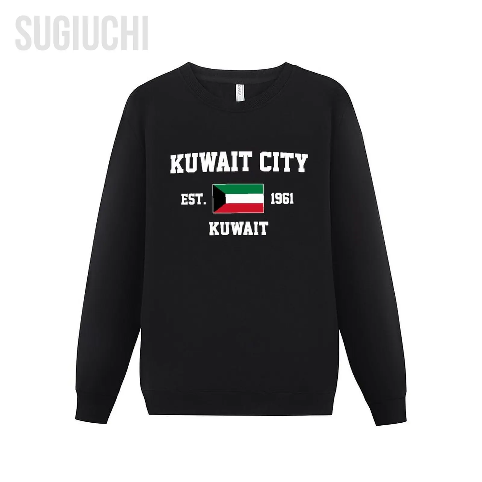 

Men Women Hoodies Kuwait EST.1961 Kuwait City Capital Hoodie Pullover Sweatshirts O-Neck Hip Hop Style Cotton Unisex