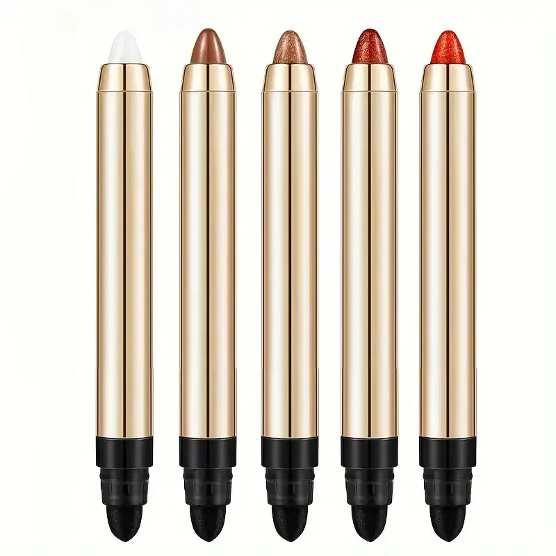 Double-sided eyeshadow stick glitter highlighter brightening pens with pearly glitter matte finish eye shadow liner combinations eyeshadow stick eye makeup set eyeshadow pen