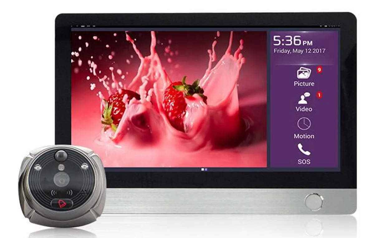7 인치 WIFI + GSM 비디오 도어 폰 2MP HD 초인종 비주얼 도어 뷰어 IR 야간 투시경 모션 감지 카메라