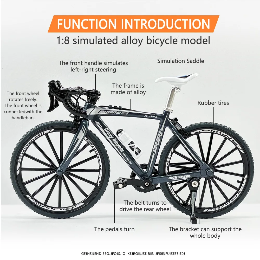 1:8 DIY Allloy bike toys finger bike toys Bicycle Model Diecast Finger Mountain Assembly Bikes Simulation Collection Gifts Toys for boys