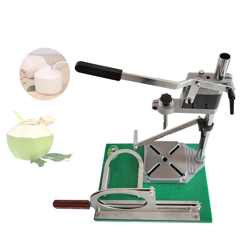 

Commercial Coconut Opener Lid Machine Stainless Steel Coco Water Punch Tap For Green Coconuts Easy Control Tool