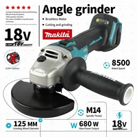 Meuleuse d'angle sans fil Makita DGA404 100 mm/125 mm 18 V, outil professionnel pour le meulage, la découpe et le polissage 1